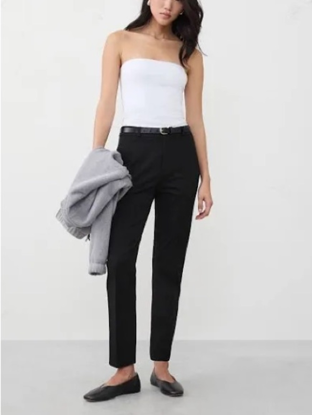 Banana Republic Sloan Black Cropped Dress Pants in women’s size 8 tall